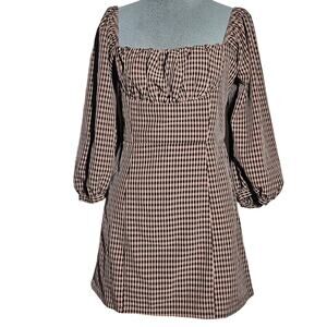 Capulet Check Mini Dress Size Medium
